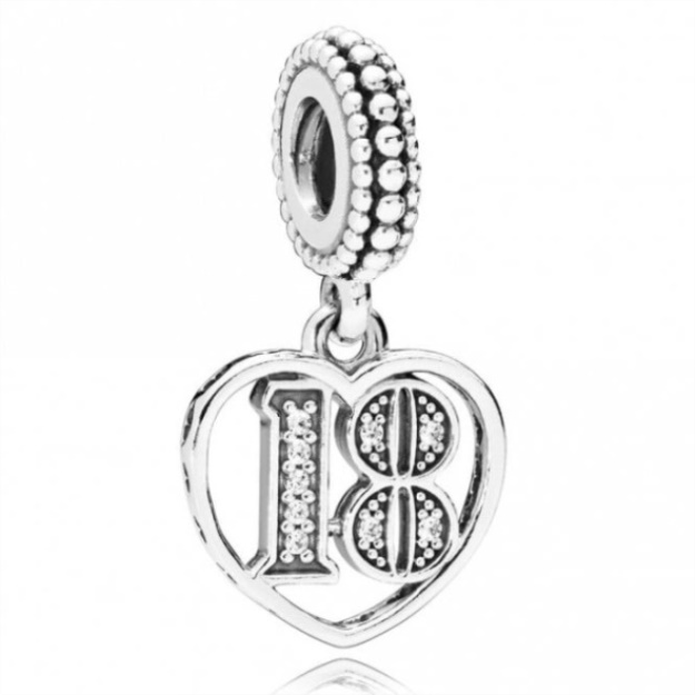 18 Years of Love Dangle Charms Pandora