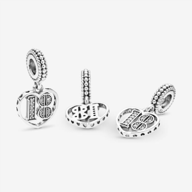 18th Celebration Dangle Charm Pandora