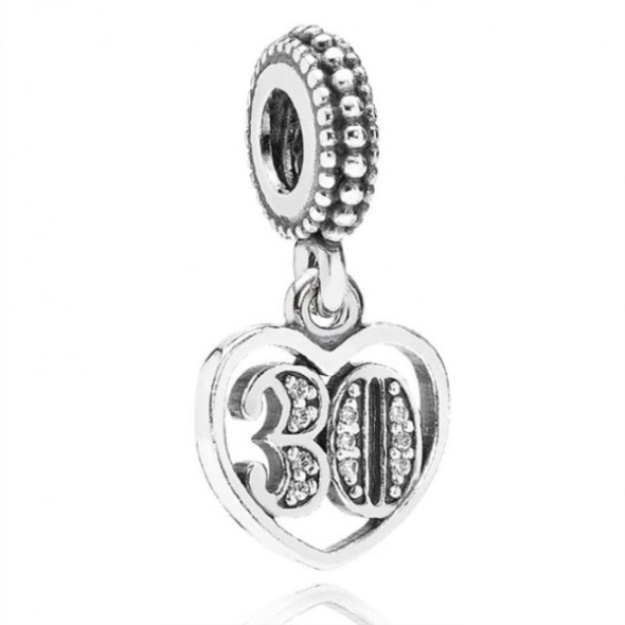 30 Years of Love Dangle Charms Pandora