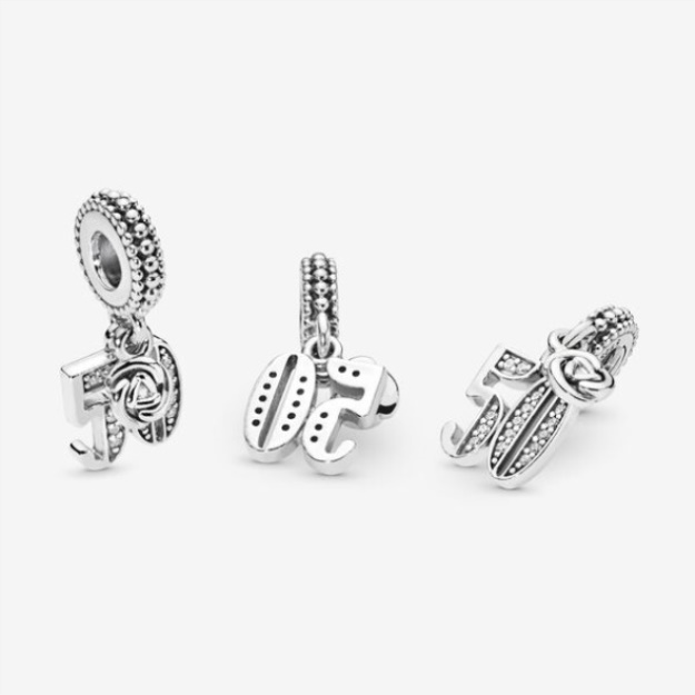 50th Celebration Dangle Charm Pandora