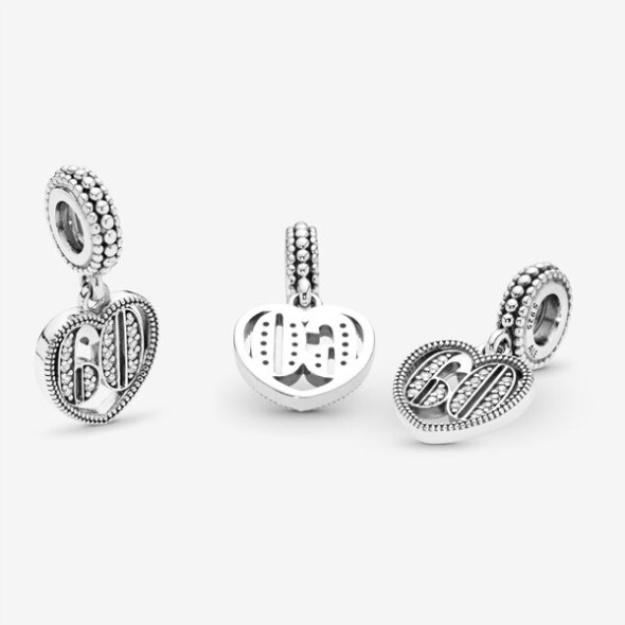 60th Celebration Dangle Charm Pandora