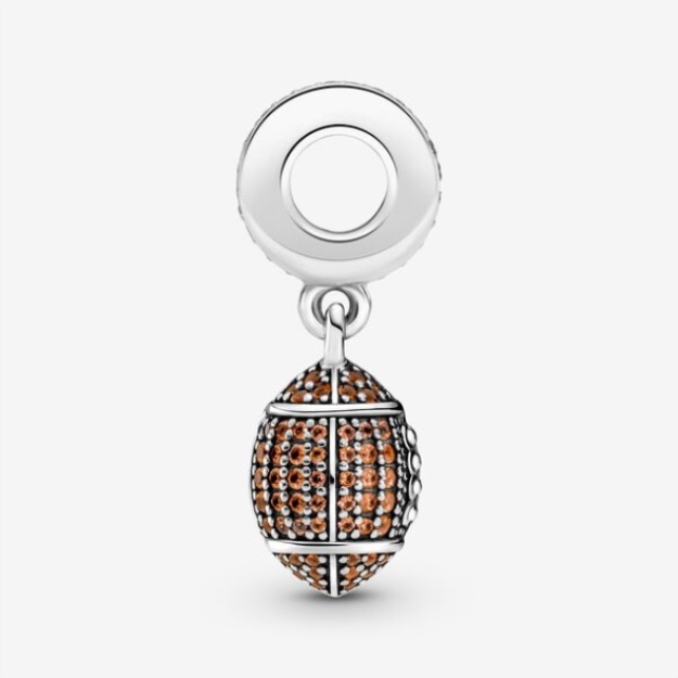 American Football Dangle Charm Pandora