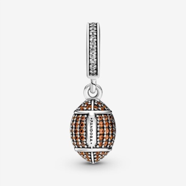American Football Dangle Charm Pandora