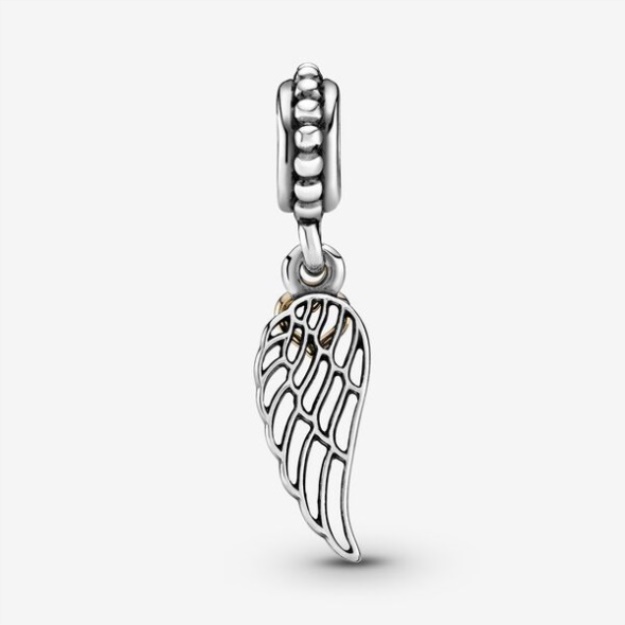 Angel Wing And Heart Dangle Charm Pandora
