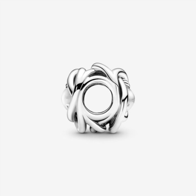 April Clear Eternity Circle Charm Pandora
