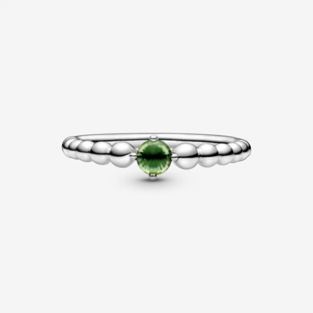August Spring Green Beaded Ring Pandora