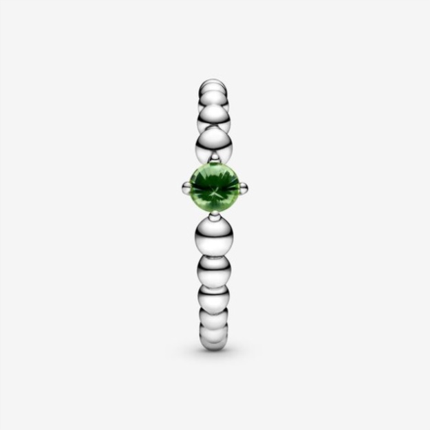 August Spring Green Beaded Ring Pandora