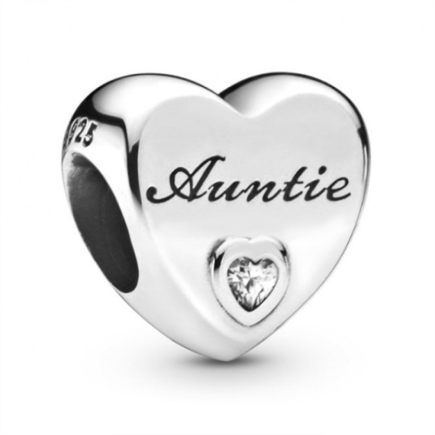 Auntie Love Heart Charms Pandora