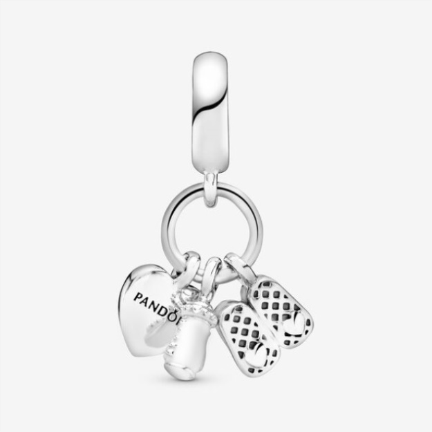 Baby Bottle And Shoes Dangle Charm Pandora