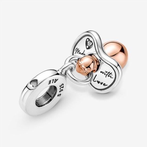 Baby Pacifier Dangle Charm Pandora
