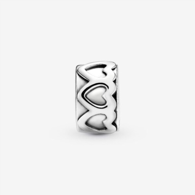 Band Of Hearts Clip Charm Pandora Sterling Silver