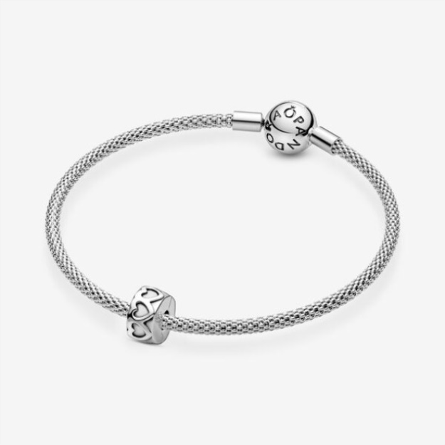 Band Of Hearts Clip Charm Pandora Sterling Silver