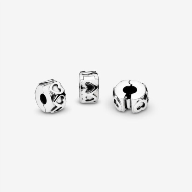 Band Of Hearts Clip Charm Pandora Sterling Silver