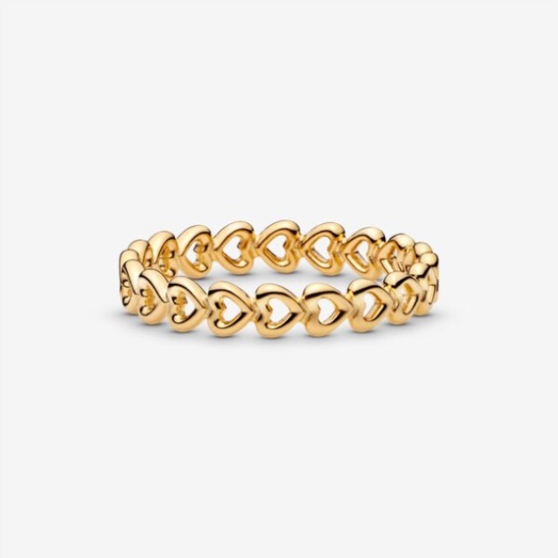Band Of Hearts Ring-Final Sale Pandora Gold Plated