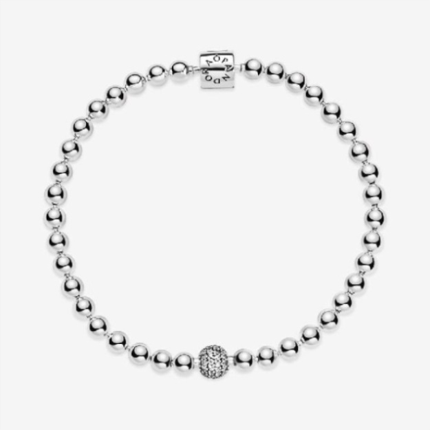 Beads  Pave Pandora Brand Bracelet