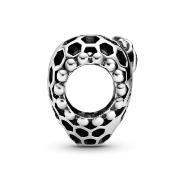 Bee Happy Honeycomb Heart Charms Pandora