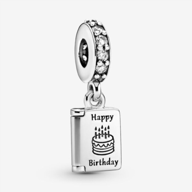 Birthday Card Dangle Charm Pandora