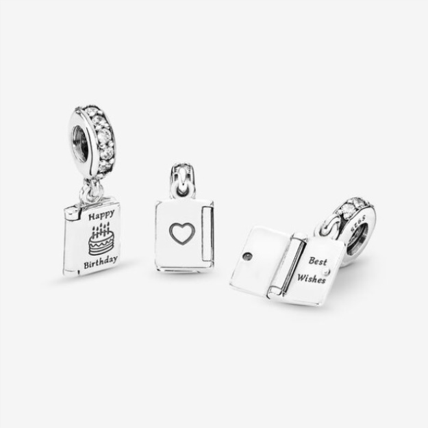 Birthday Card Dangle Charm Pandora