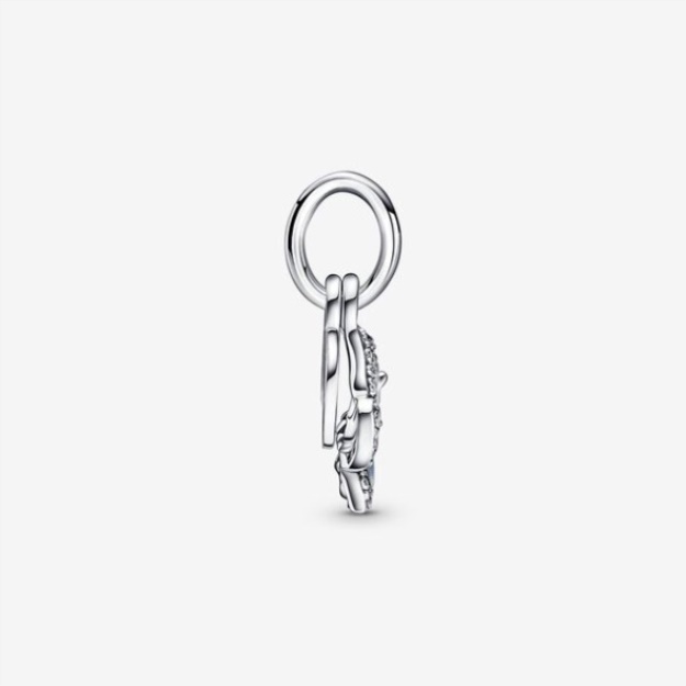 Blue Butterfly Quote Double Dangle Charm Pandora