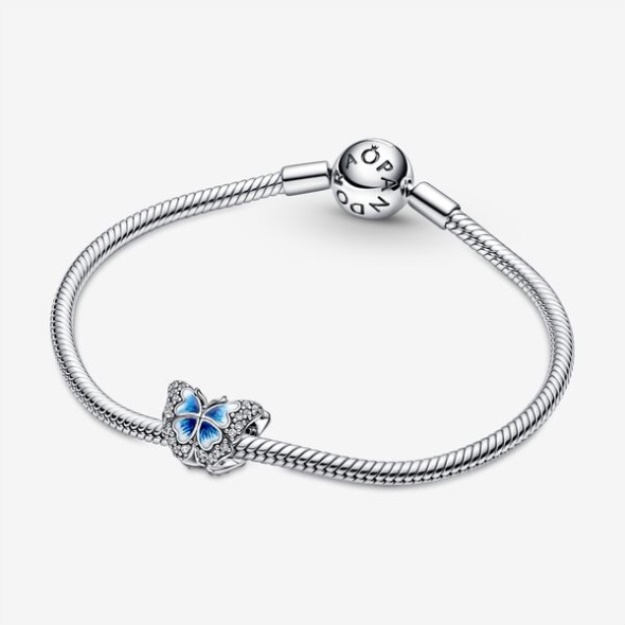 Blue Butterfly Sparkling Charm Pandora
