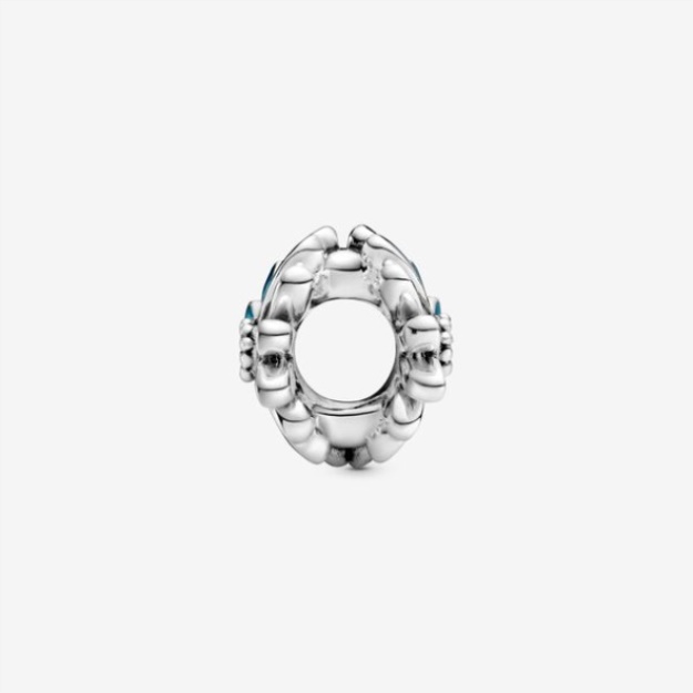Blue Daisy Flower Charm Pandora Sterling Silver