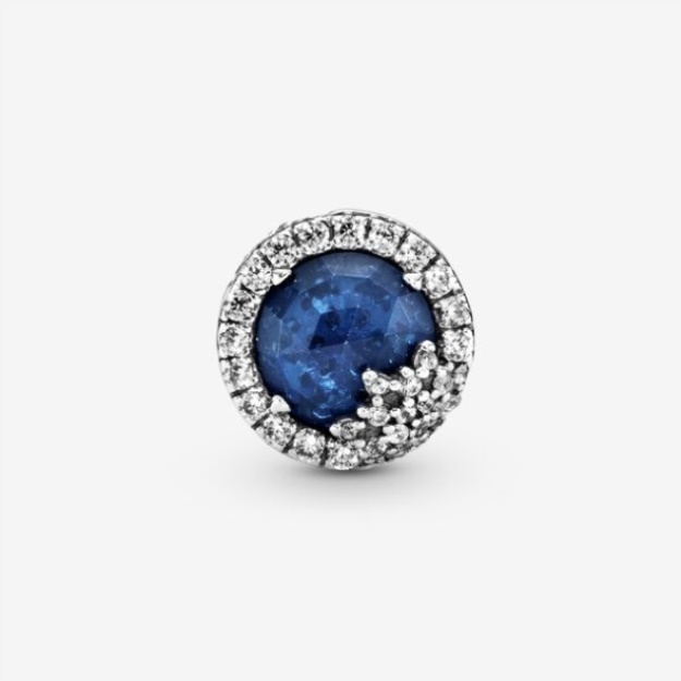 Blue Dazzling Snowflake Charm Pandora