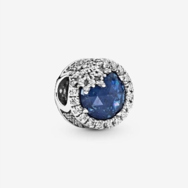 Blue Dazzling Snowflake Charms Pandora