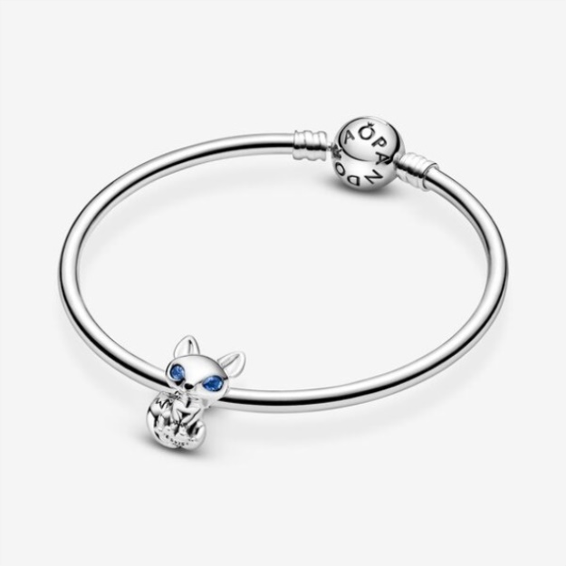 Blue-Eyed Fox Charm Pandora