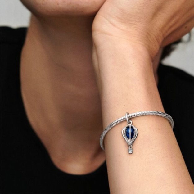 Blue Hot Air Balloon Travel Charm Pandora