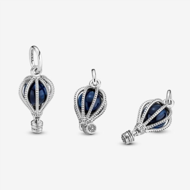 Blue Hot Air Balloon Travel Charm Pandora
