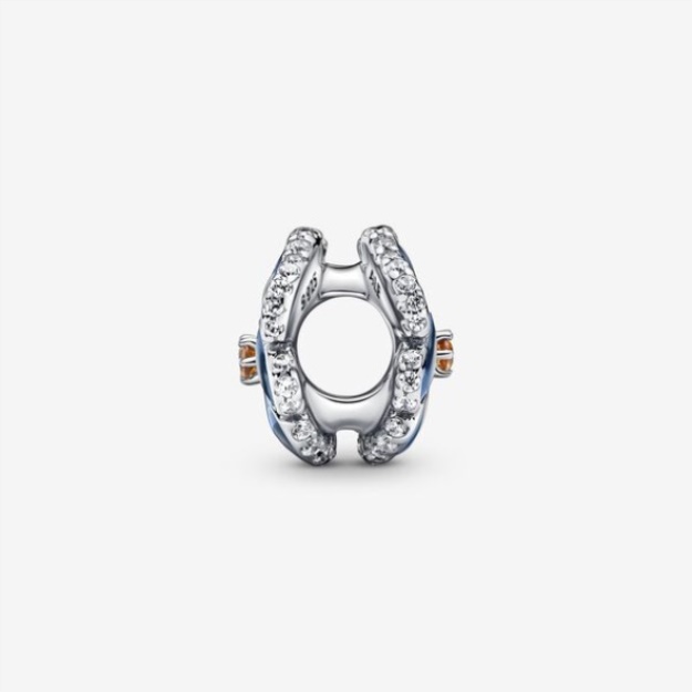 Blue Pansy Flower Charm Pandora