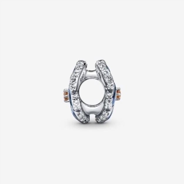 Blue Pansy Flower Charm Pandora CA