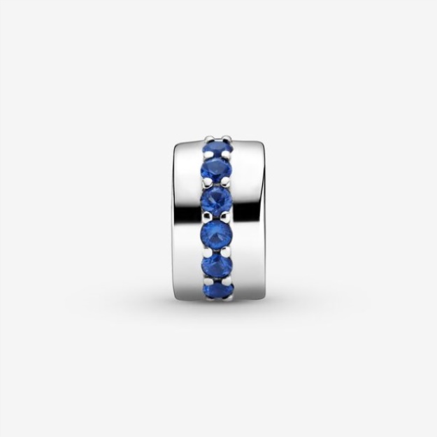 Blue Sparkle Clip Charm Pandora