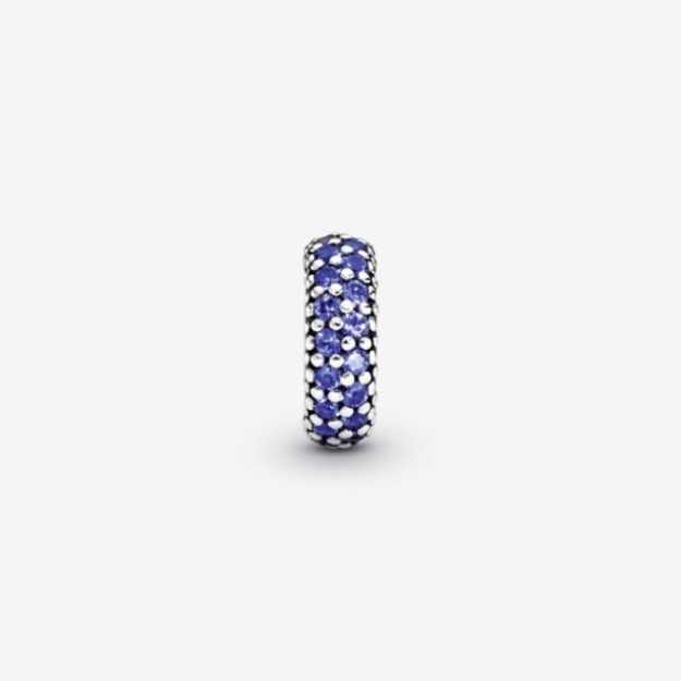 Blue Sparkle Spacer Charm Pandora
