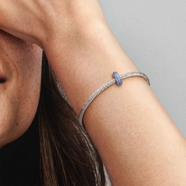 Blue Sparkle Spacer Charms Pandora
