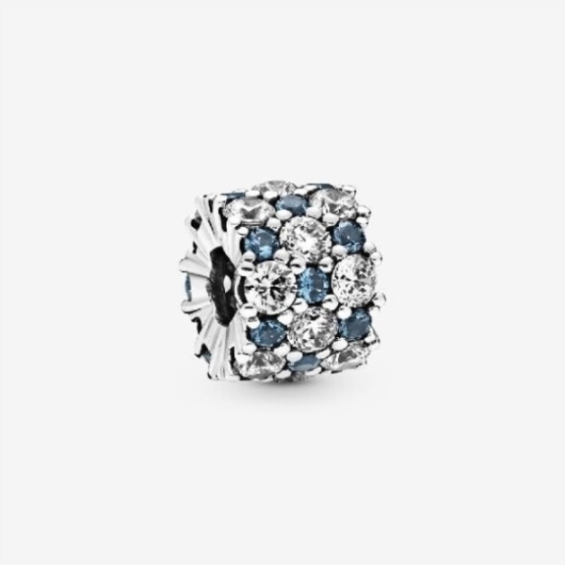 Blue and Clear Sparkle Charms Pandora