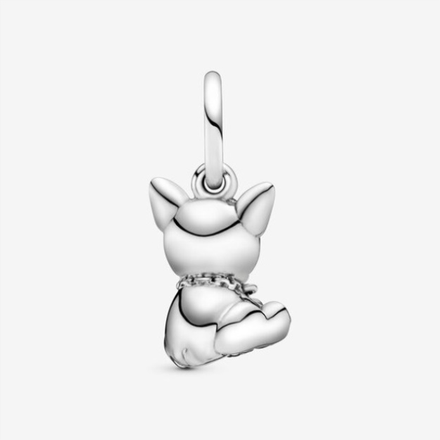 Bulldog Puppy Dog Dangle Charm Pandora