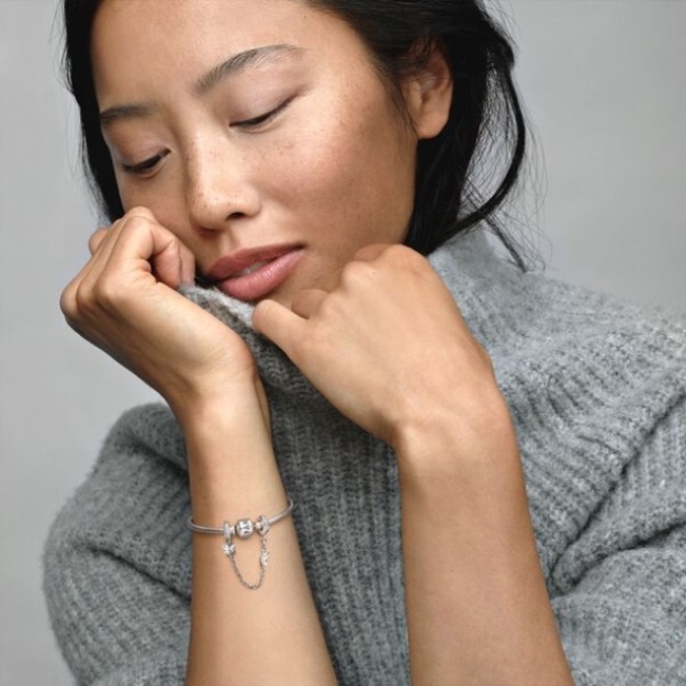 Butterfly Safety Chain Charm Pandora