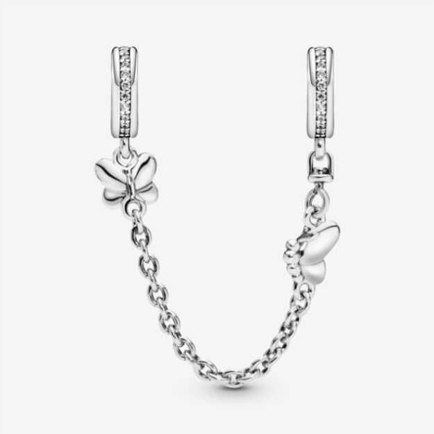 Butterfly Safety Chain Charm Pandora
