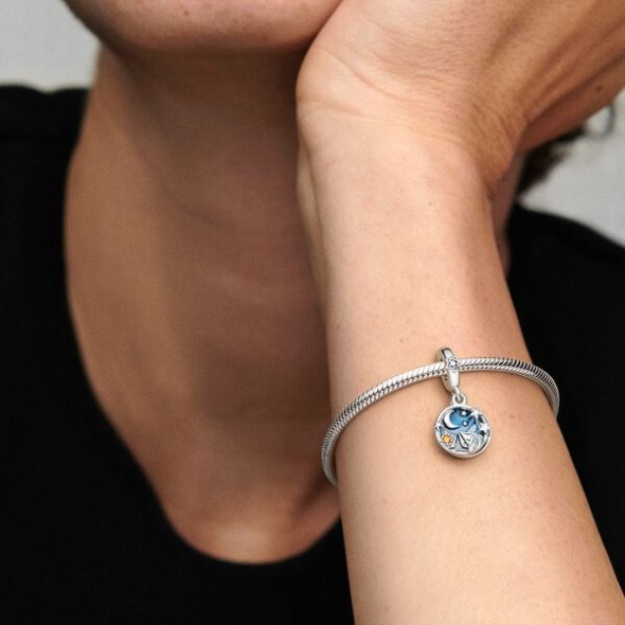 Camping Night Sky Double Dangle Charm Pandora