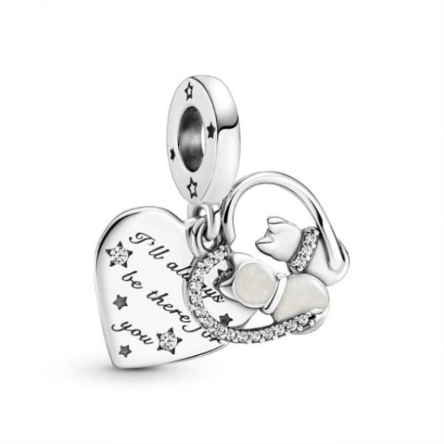 Cats  Hearts Dangle Charms Pandora