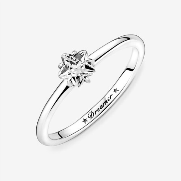 Celestial Sparkling Star Solitaire Ring Pandora