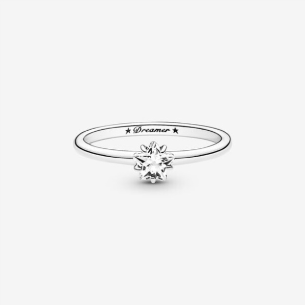 Celestial Sparkling Star Solitaire Ring Pandora