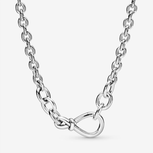 Chunky Infinity Knot Chain Necklace Pandora