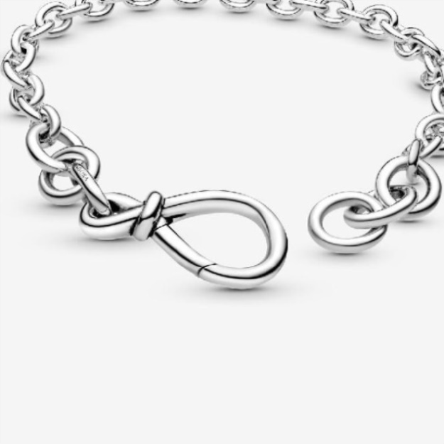 Chunky Infinity Knot Chain Pandora Brand Bracelet