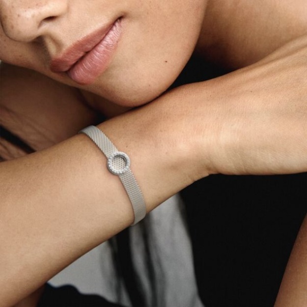 Circle Of Pave Clip Charm Pandora