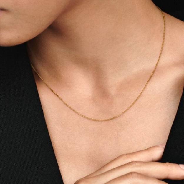 Classic Anchor Chain Necklace Pandora Gold