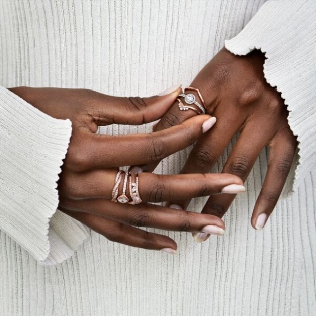 Classic Sparkle Halo Ring Pandora Rose Gold Plated