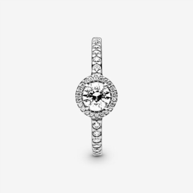 Classic Sparkle Halo Ring Pandora Sterling Silver