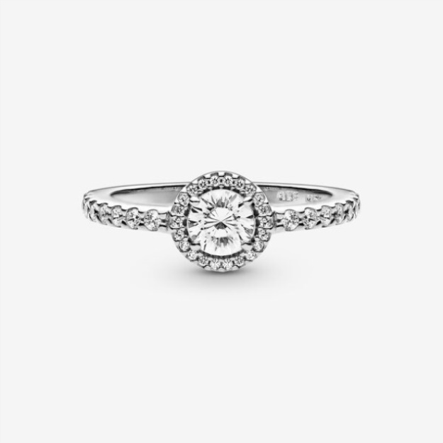 Classic Sparkle Halo Ring Pandora Sterling Silver